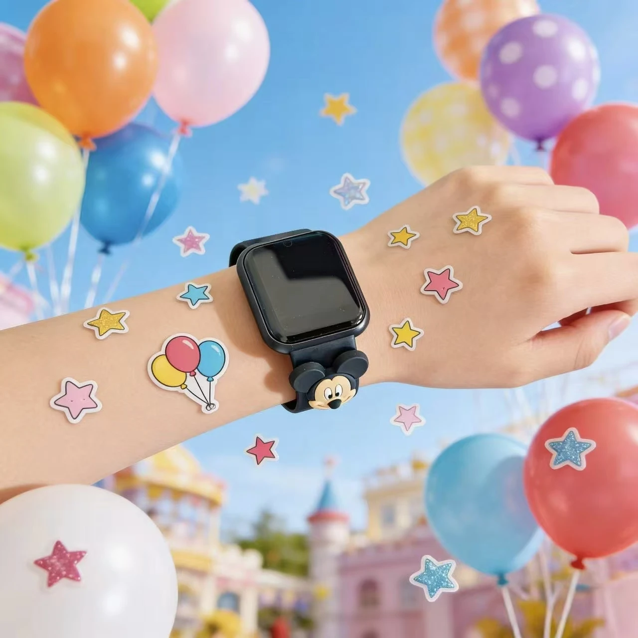 Disney Mickey cartoon children's watch multi-color fashion watch sports record heart rate monitoring health monitoring watch - view 6