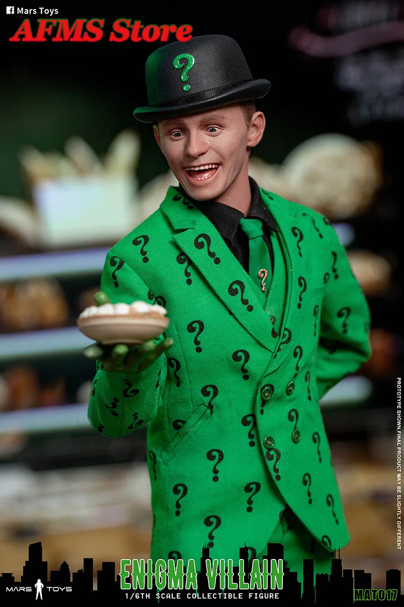 Mars brinquedos mat017 1/6 escala figura colecionável enigma vilão duas pessoas 12 Polegada homem soldado conjunto completo figura de ação corpo