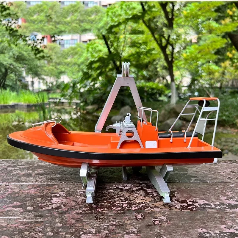

1/18 RC Shipboard Lifeboat KIT Edition Высокая имитация спасательной шлюпки Набор моделей Spray Pump Edition Собранная модель радиоуправляемой лодки Игрушка