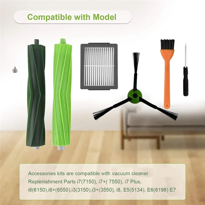 A76G-для Irobot Roomba I3 I3 + I7 I7 + I4 I6 I6 + I8 I8 +/Plus E5 E6 E7 J7 I E & J серии щетки для пылесоса фильтры