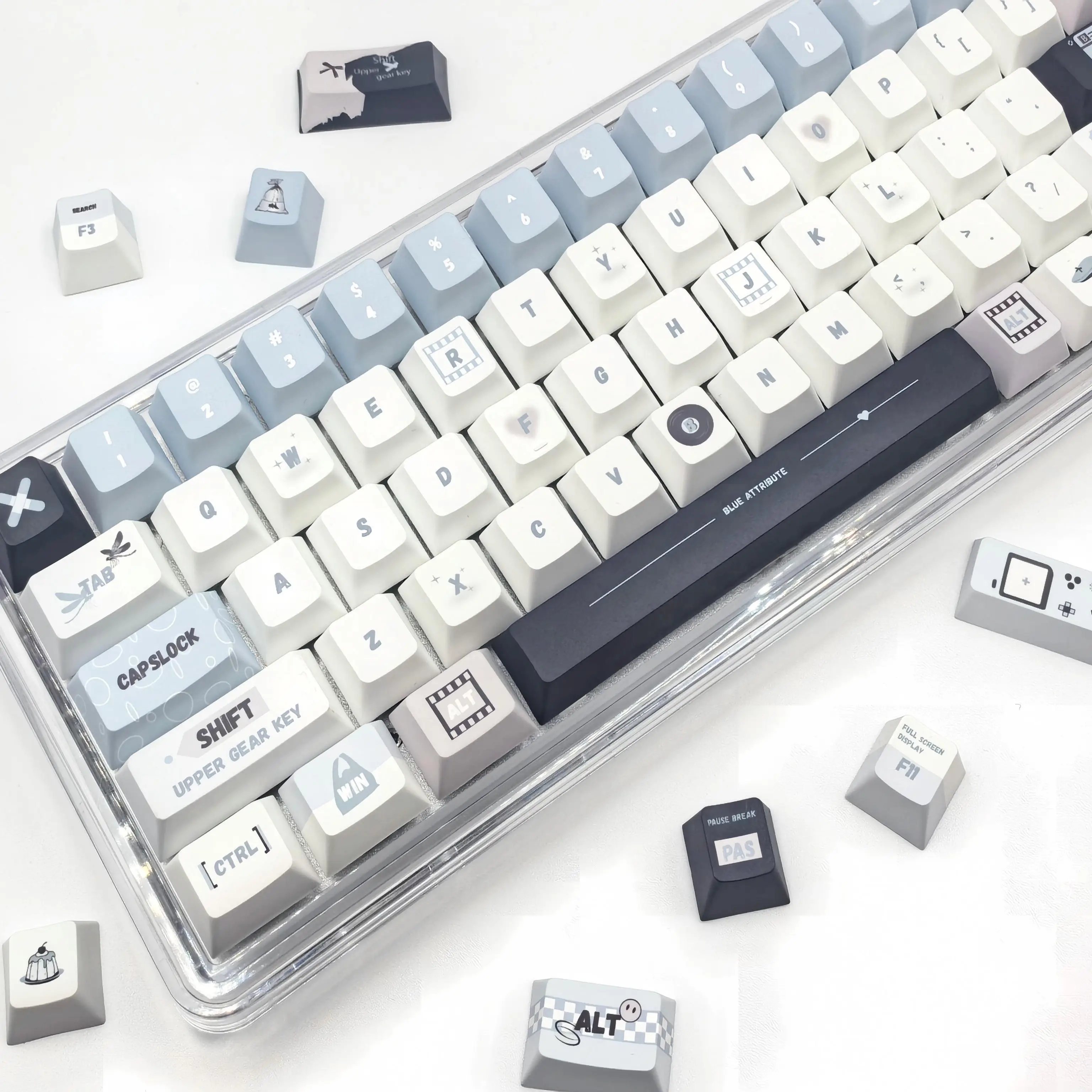 

Music rhythm keycap PBT sublimation original custom 87 mechanical keyboard personalized wooting