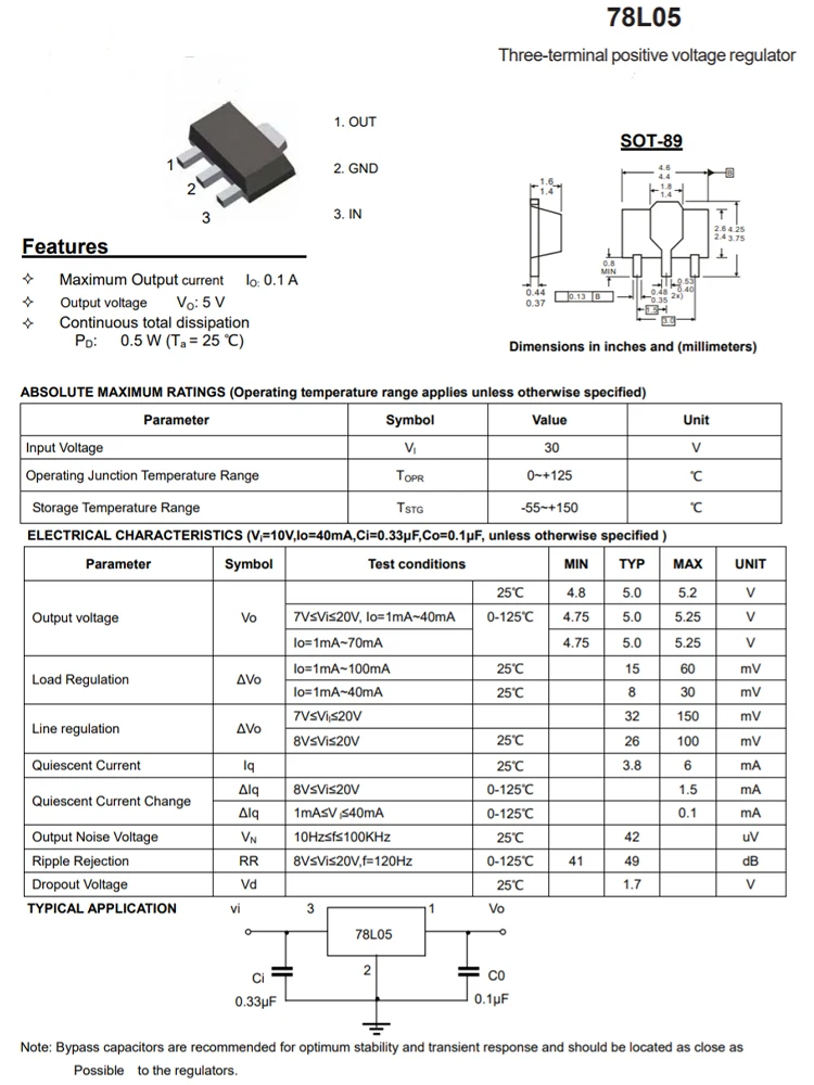 78L05 78L06 78L08 78L09 78L10 78L12 78L15 79L05 79L06 79L09 79L12 79L15 TL431 SMT three terminal voltage regulator SOT-89 20PCS