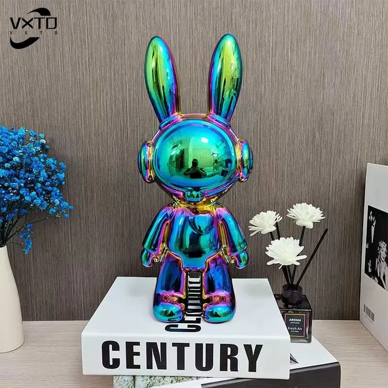 Nordic Creative Space Rabbit Office Desk Figurines, Cartoon Home Decoration, Home Accessories, Arts and Crafts Supplies