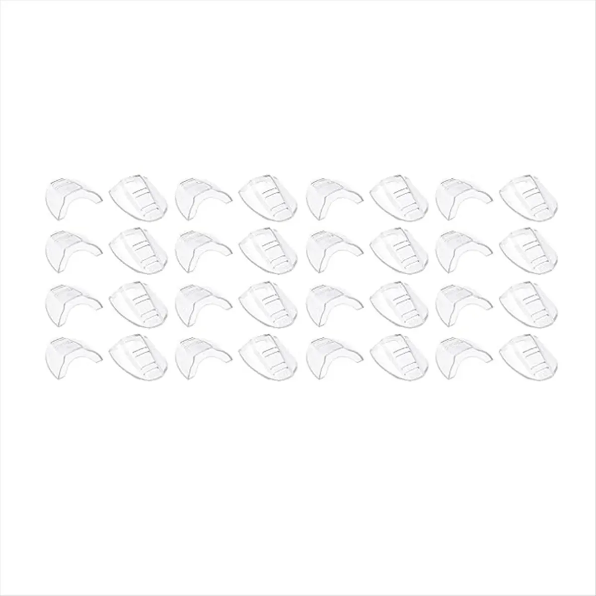 COFA 16 Pairs Eye Glasses Side Shield for Prescription Glasses, Slip on Clear Side Shield- Fits Small to Large Eyeglasses