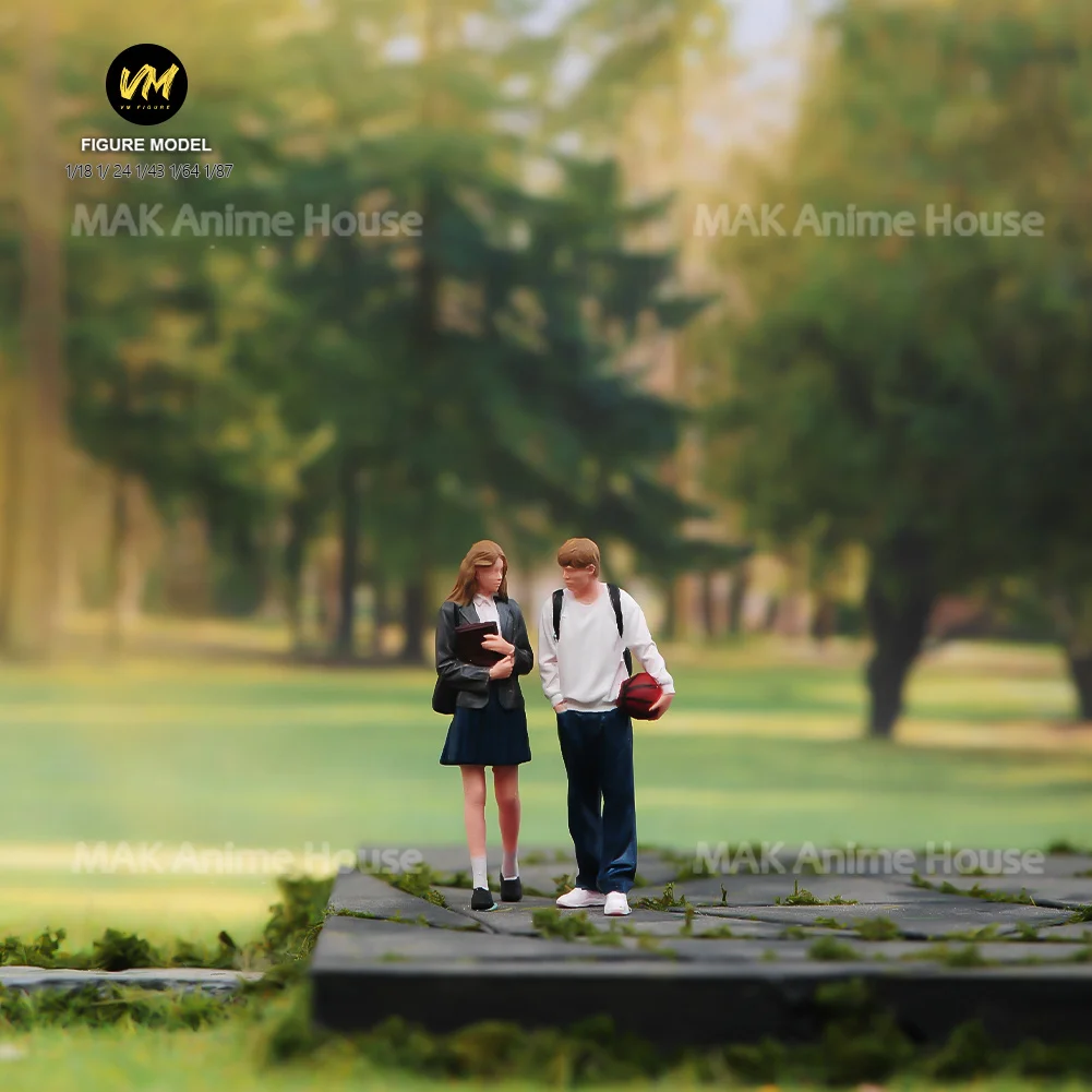 ミニチュア 1/87 1/64 1/43 1/24 朝のランニング運動男性女性犬フィギュア人形モデルクリエイティブシーン装飾おもちゃ