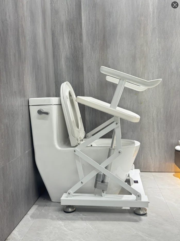 مصنع تصنيع رعاية المسنين إطار أمان المرحاض درابزين مقبض إمساك صوان مسند الذراع للمعاقين الكربون الصلب الأبيض #3