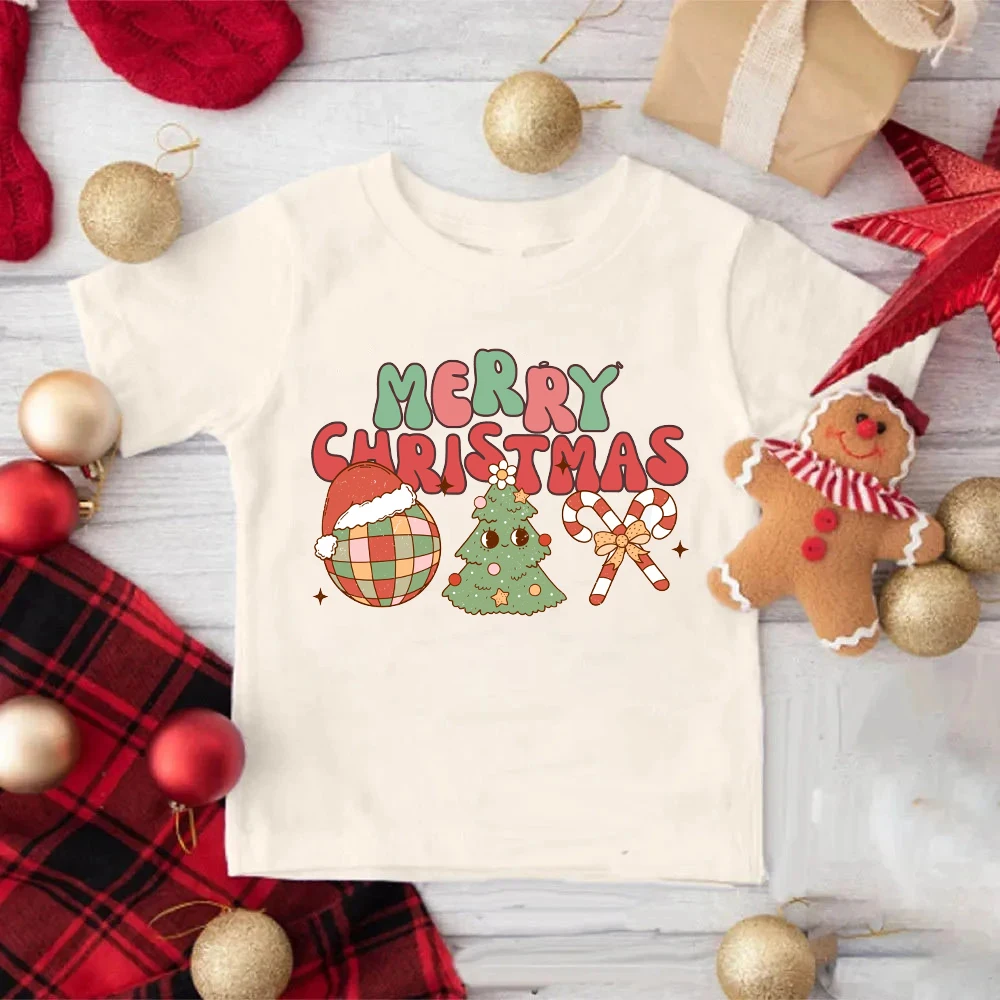 Merry Christmas Iron Patches for Clothes DIY T-shirt Dress Bag Applique Heat Transfer Vinyl Stickers Thermal Press Personalize