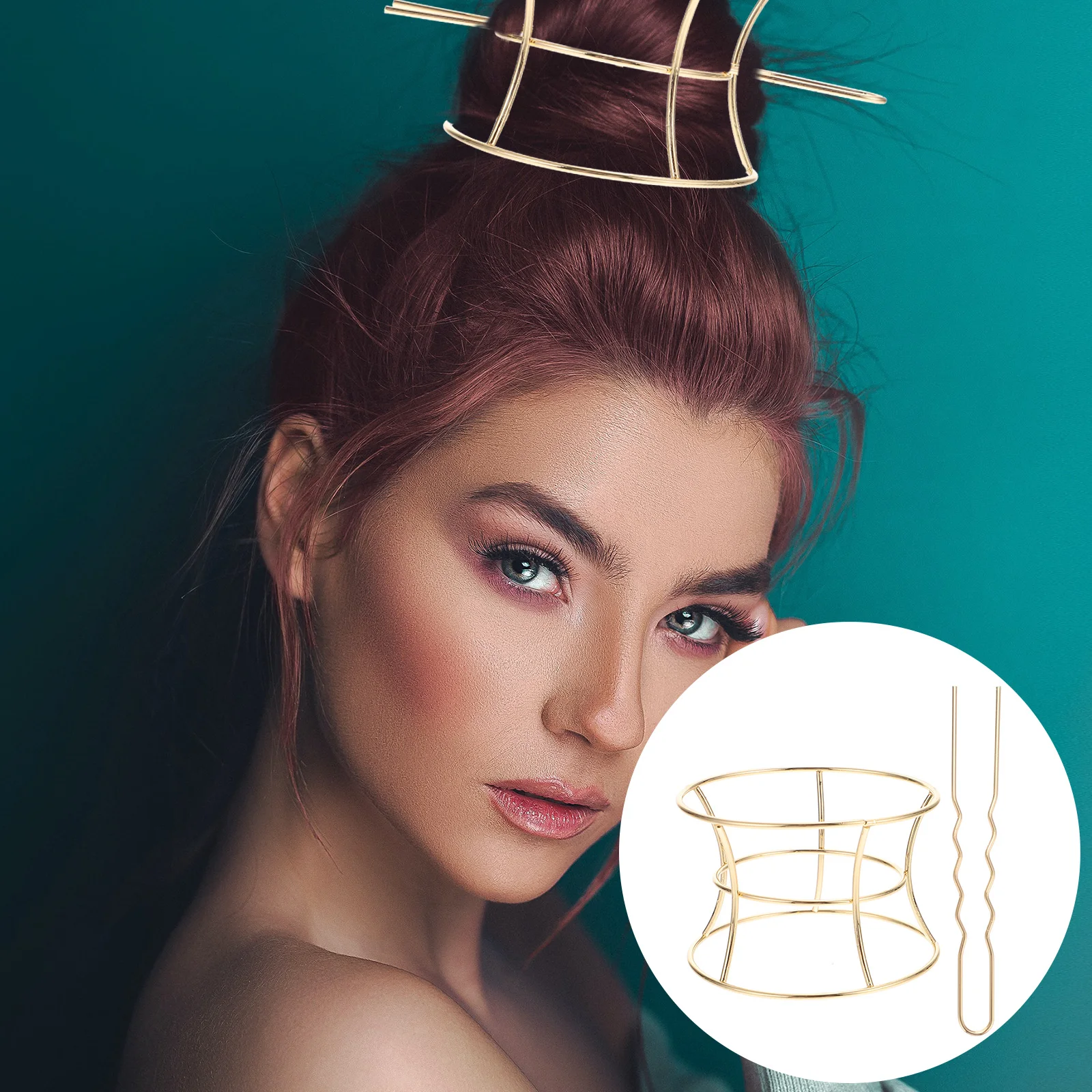 

Metal Hairpin Smooth Edges Bun Hair Stick Women Hairpin Corrosion Resistant Long Hair Styling Tools Accessories