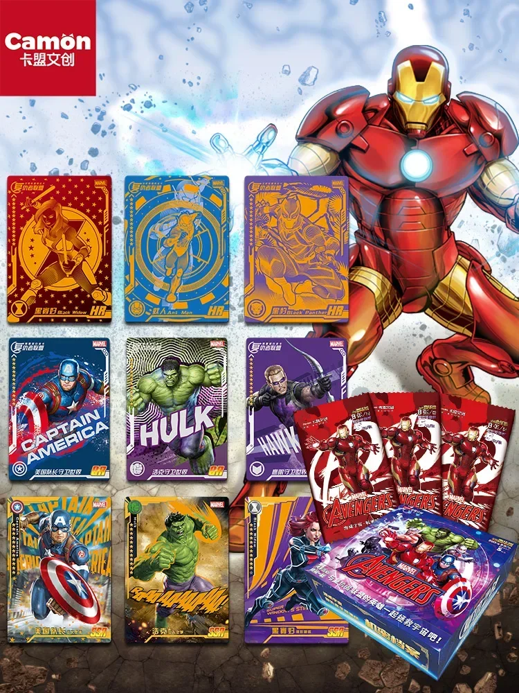 Marvel Legends Card Iron Man Hulk Cards Genuine Avengers Cards Parallel Universe Spider-Man Card Children's Gift