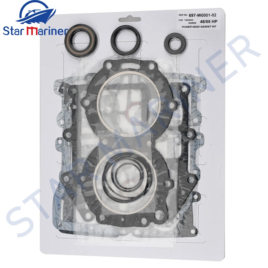 663-W0001 Power Head Gasket Kit Upper Casing For Yamaha Ouboard Motor 2T 48HP 55HP 663-W0001-00 663-W0001-00-00 Boat Engine