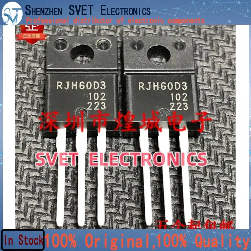 10PCS-50PCS  RJH60D3 RJH60D3DPP  TO-220F 600V 17A 5 Original In Stock Fast shipping