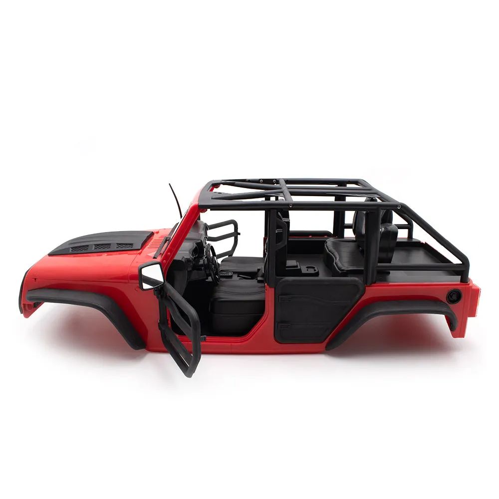 KYX model climbing car 313 wheelbase horse man car shell with interior DIY modification convertible hard shell