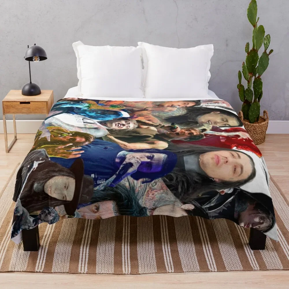 

ronnie radke photo collage Throw Blanket Stylish Decor Blanket Gift for Friends Roommate