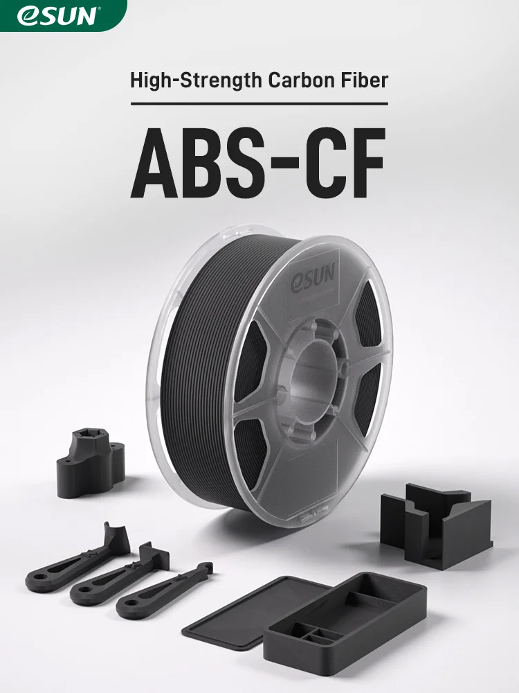 Filament ABS ESUN wypełniony włóknem węglowym, filament ABS 1.75mm, szpula 1KG (2.2 LBS), materiały do druku 3D ABS-CF do drukarek 3D FDM — zdjęcie produktu 7
