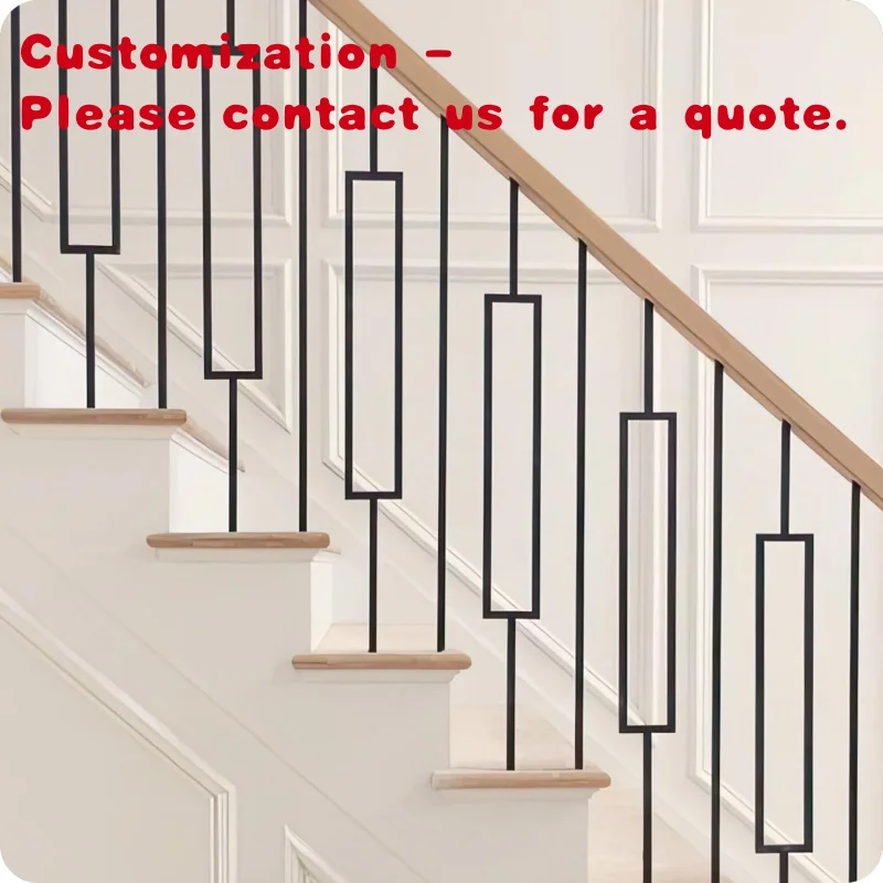 custom.Wrought Iron Stair Railing Balusters Spindles Picket Stair Metal Industrial Stair Staircase Railing