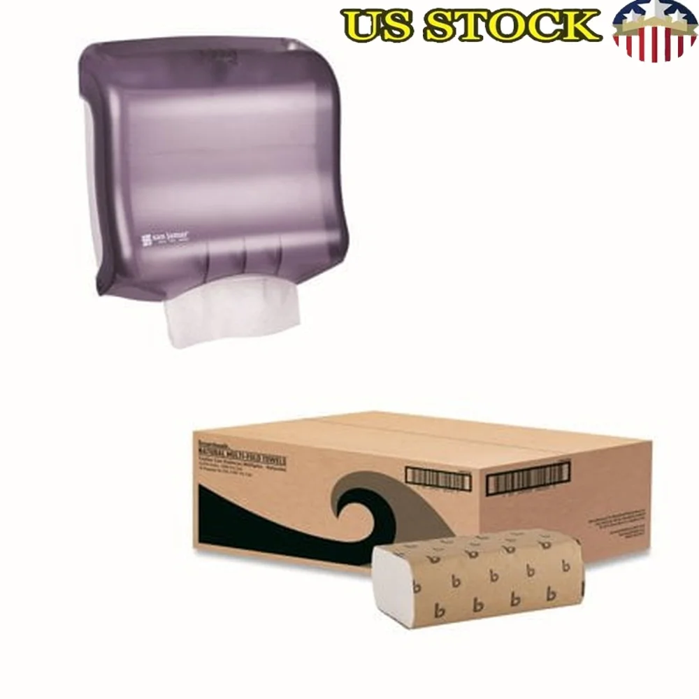 

San Jamar Ultrafold Towel Dispenser Multifolds 250 Towels Pack Hand Drying Commercial Restroom Use Paper Towels Washrooms