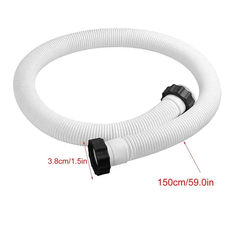 Pool Accessory Hose 38mm Swimming Pool Pipe 150cm For Pump/Filter/Heater Pool Replacement Hose Filter Pump Hose Accessories