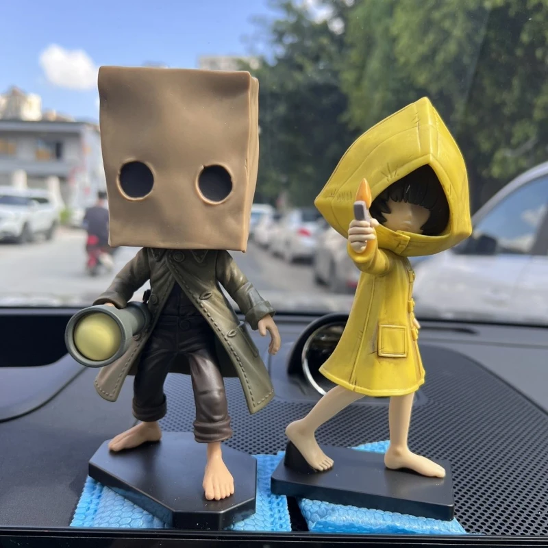 Game Little Nightmares mono Six Cosplay Figure Model Prop Kawaii 3D PVC Figure Stand Ornament Decoration Halloween Accessories