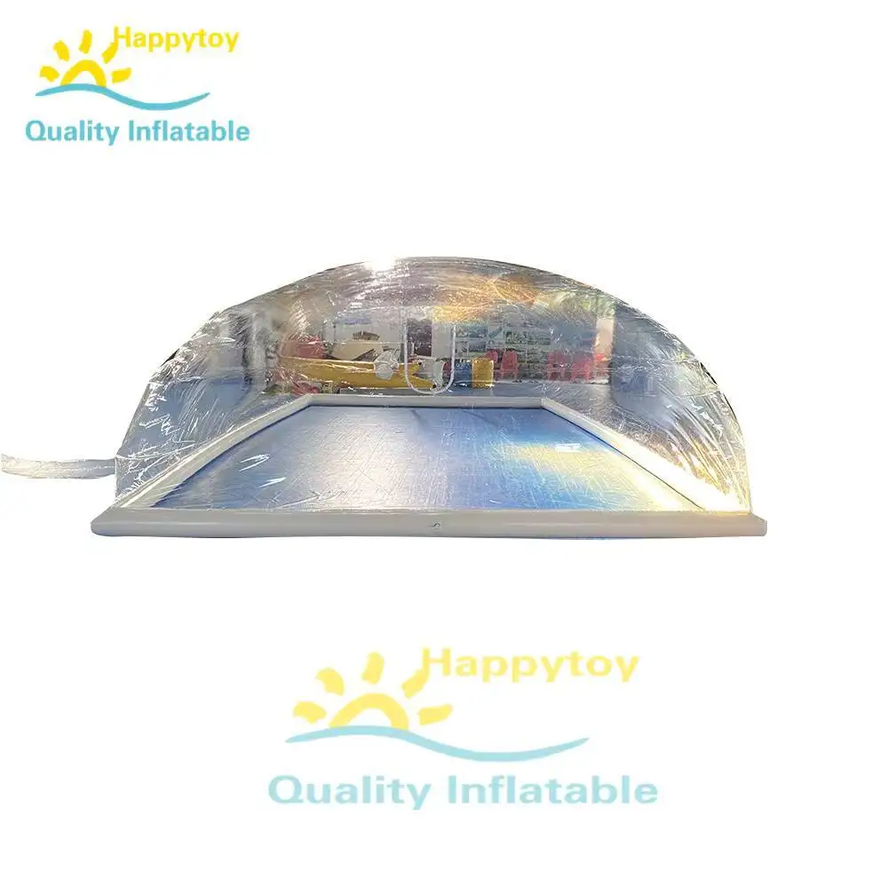 Erwärmendes transparentes, wasserdichtes, aufblasbares Schwimmzelt aus PVC für Pools