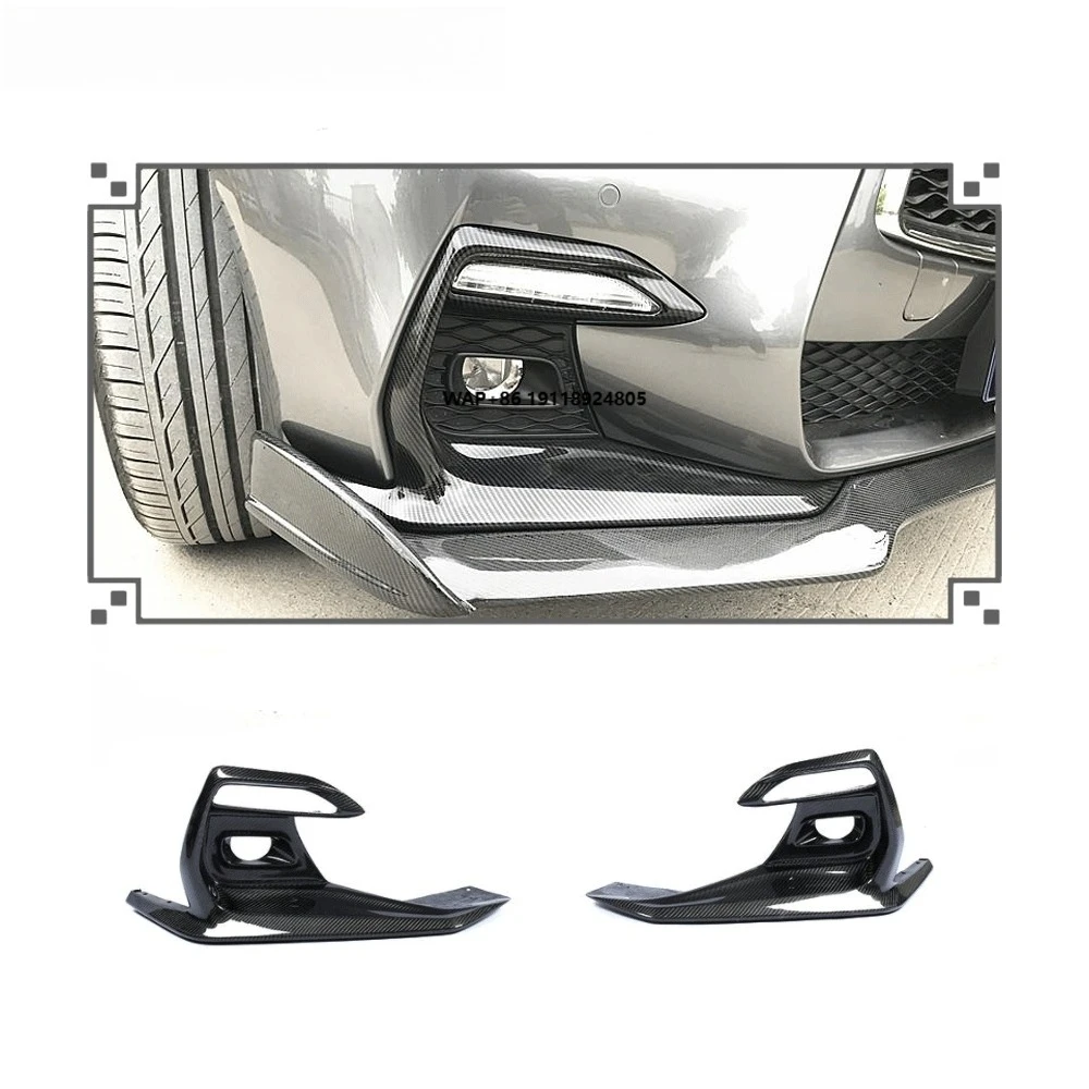 

For Q50 Sport 2018-2020 Fog Light Cover Grill Trim Carbon Fiber 2PCS