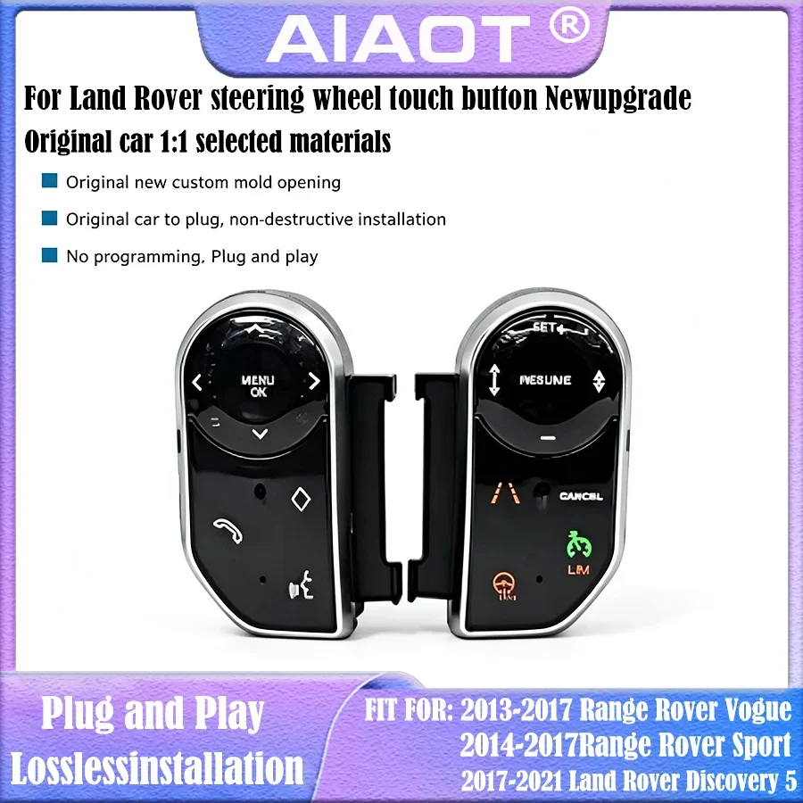 For Range Rover Sport L494/Vogue L405 LR5 Steering Wheel Button Original Car Style Multimedia Player Interface for Vehicle