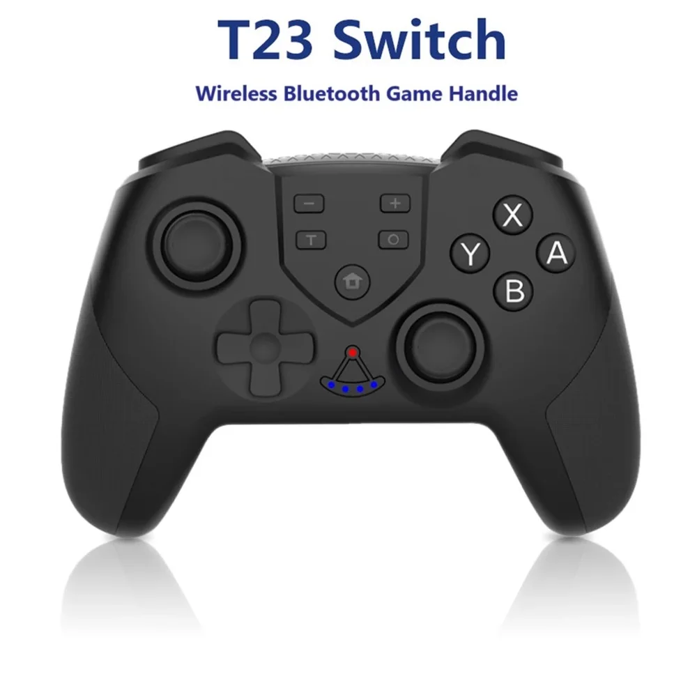 

YP T23 Wireless Gamepad with Vibrating One Button Wake Host NS Handle Bluetooth Game Controller with Macro Programmable Function