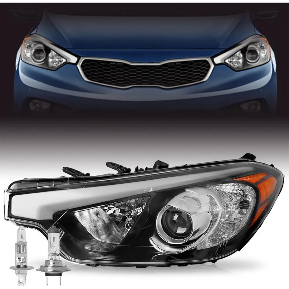 

Галогенная фара в сборе, совместимая с Kia Forte, Forte Koup, Forte5 2014, 2015, 2016 годов выпуска, левая, со стороны водителя