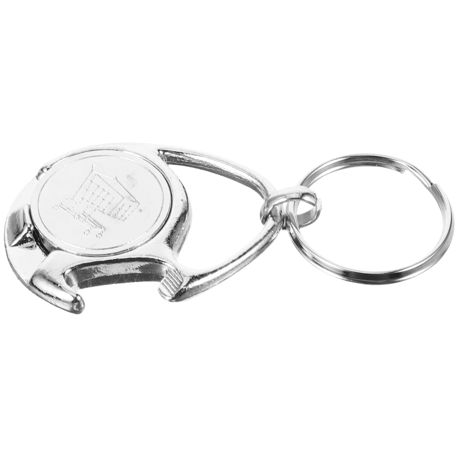 Shopping Cart Token Keychain Bottle Opener Accessories Fob Hanging Keyring Disassembler Zinc Alloy