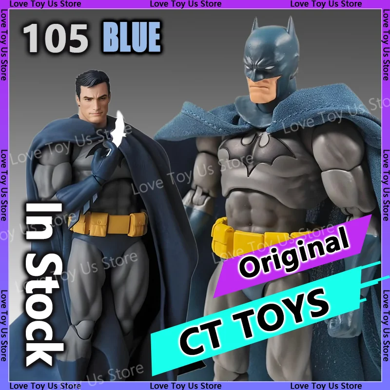 

New CT Toys Batman Hush Blue Version Mafex 105 Bat Man Black Version Dc Anime Action Figure Figurine Model Statue Gifts Toys