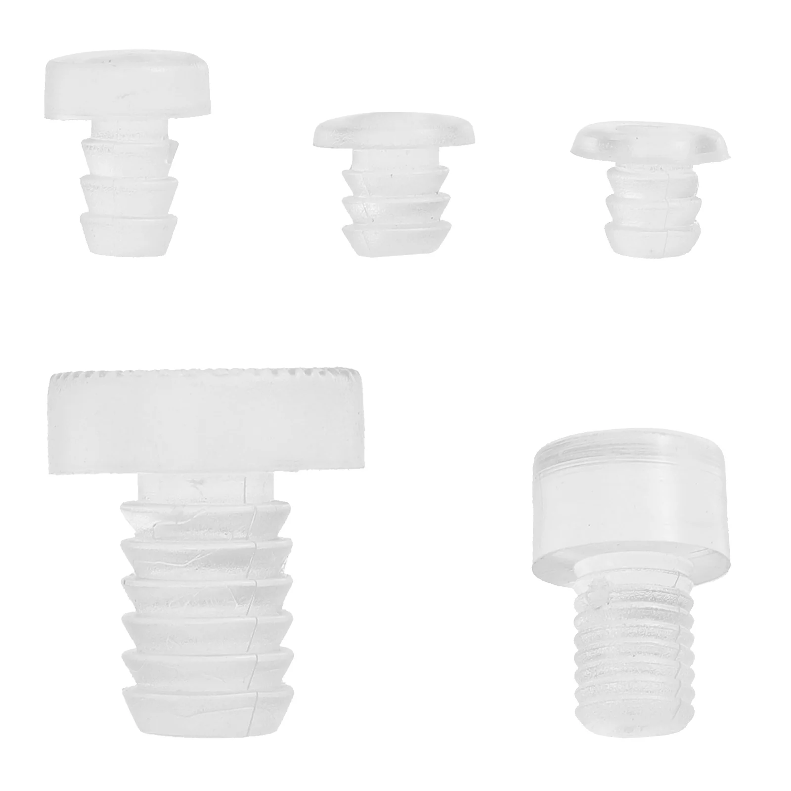 

150Pcs Anti Collision Bumpers Embedded Stem Silicone Cabinet Door Cushions Clear Bumpers Table Grippers Furniture Protection