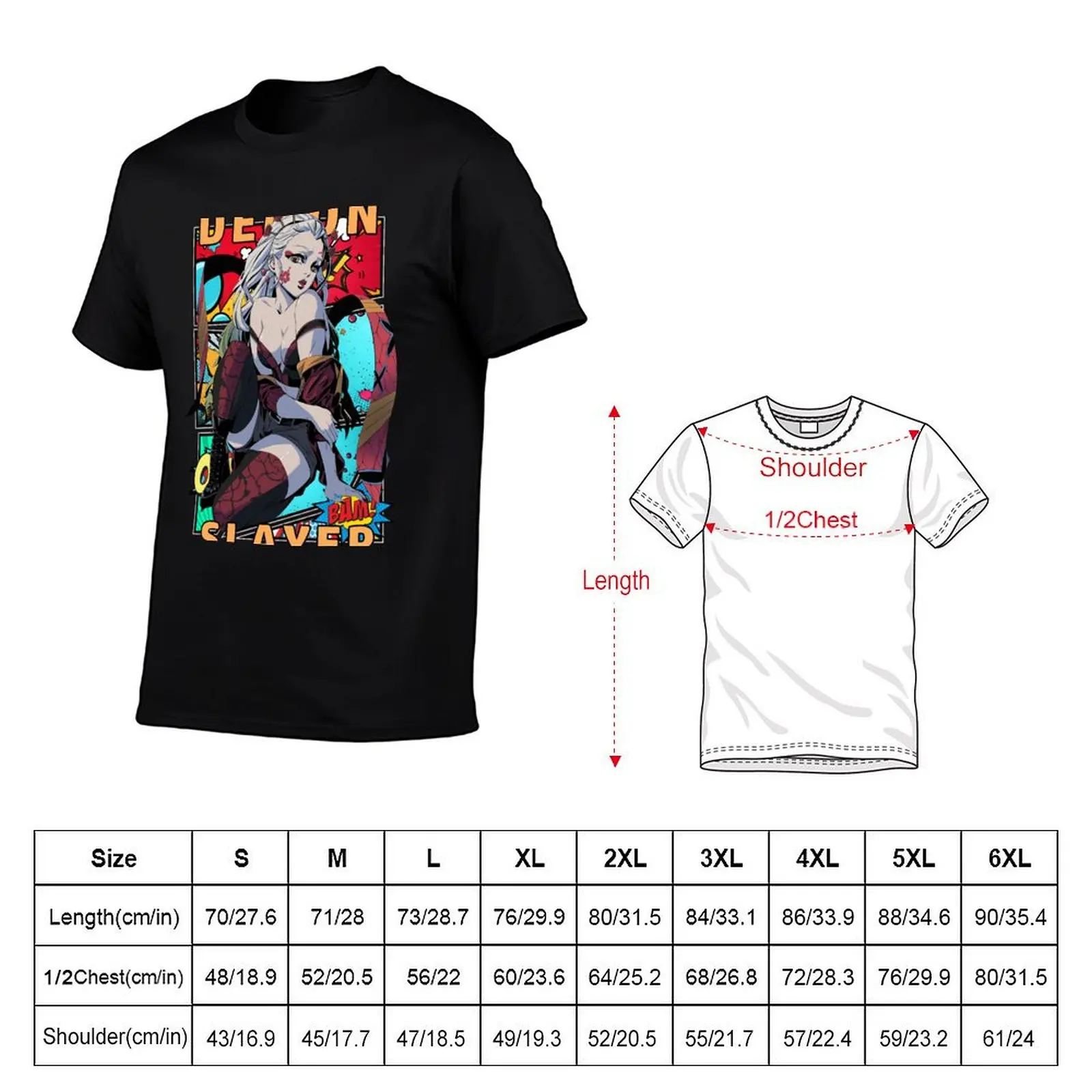 Daki Comic Anime Design T-Shirt man t shirts for men cotton t shirt pack t shirts for man pack cotton T-shirt