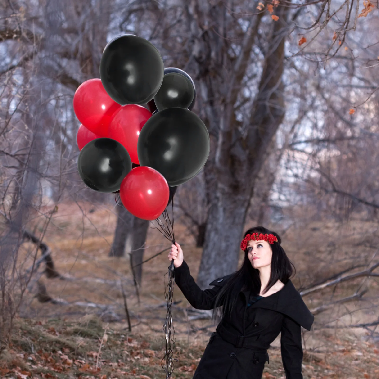 

1 set Black Balloons Arch Set Matte Halloween Decorations Party Halloween Balloons Supplies DIY Balloon Engagement Wedding Theme