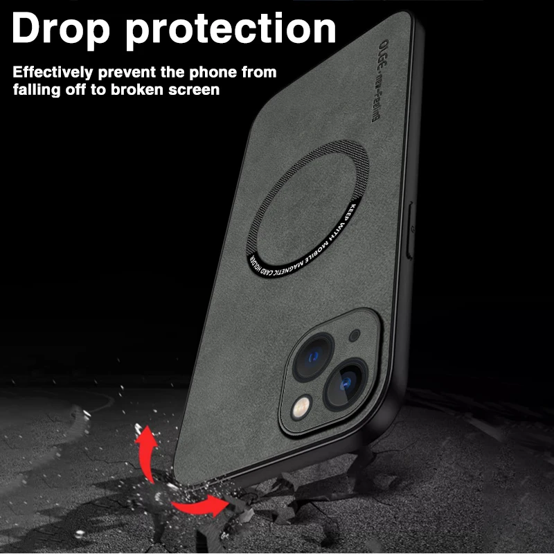 Tipo magnético de pele de carneiro para iPhone, 13, 6.1 ", à prova de choque, macio, TPU, 13pro, 13promax, tampa traseira do telefone, homens, mulheres