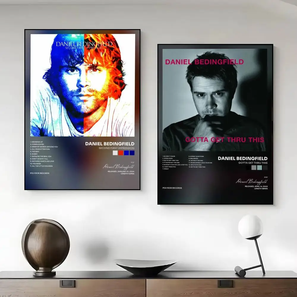 Singer D-Daniel Bedingfield Poster Modern Aesthetic Wall Art Print Trendy Bedroom Home Decor Gift