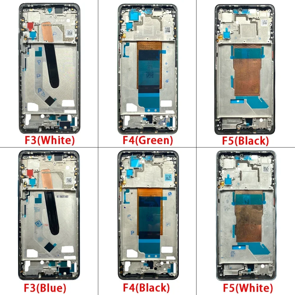 NEW Tested Middle Frame Housing For Xiaomi Poco F1 F2 F3 F4 F5 Pro Front LCD Frame Holder Cover Middle Housing Cover Bezel Parts