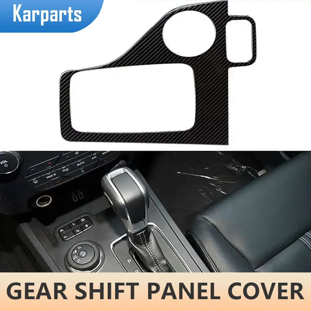 

Car Gear Head Shift Knob Panel Decoration Cover Trim Sticker for Ford Ranger Everest Endeavour 2015 - 2019 LHD Accessories