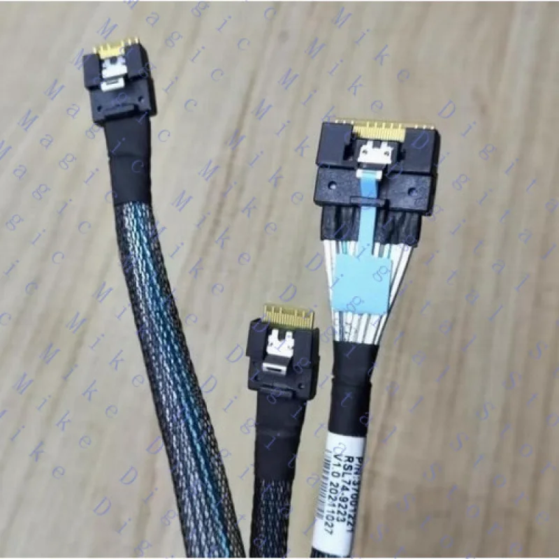 H  for Shuguang Slim SAS SFF-8654 8i to Dual 8654 4i 1 point 2 Data cable 37001221 95cm
