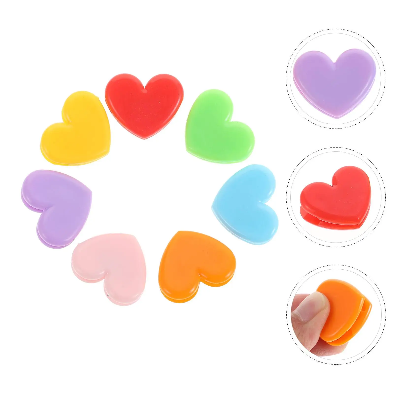 Clip pour bloc d'agenda, Clips pour fichiers de bureau, pour le rangement des enseignants, dossiers en forme d'amour