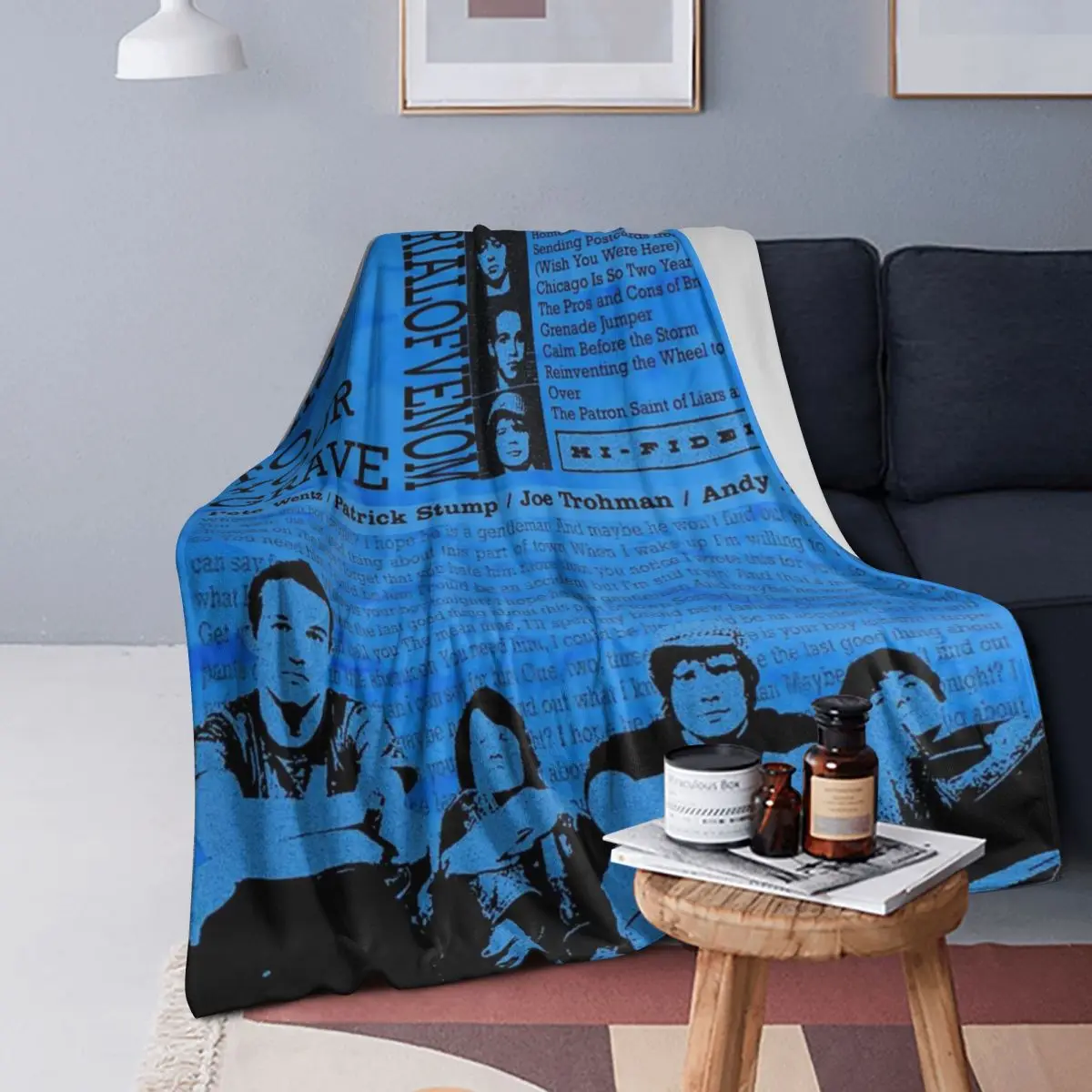 

Fall Out Boy Blanket Soft Warm Flannel Throw Blanket Cover for Bed Living room Picnic Travel Home Sofa