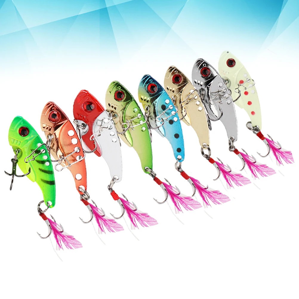 

4PCS Fishing Tackle Hard Metal Wobble Fish Lures Spoon Lure Bait Hook for Fish (Random Color)