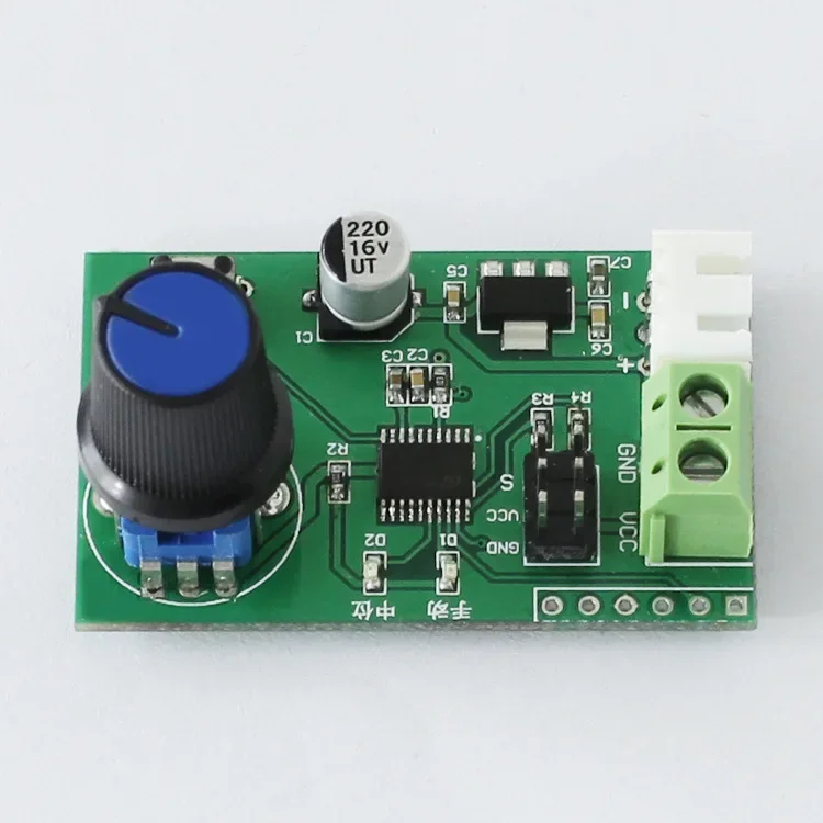 MG995 MG996 SG90 Servos de doble canal, perilla ajustable, interruptor de placa de Control en serie, módulo de depuración de engranaje de dirección MCU de 8 bits