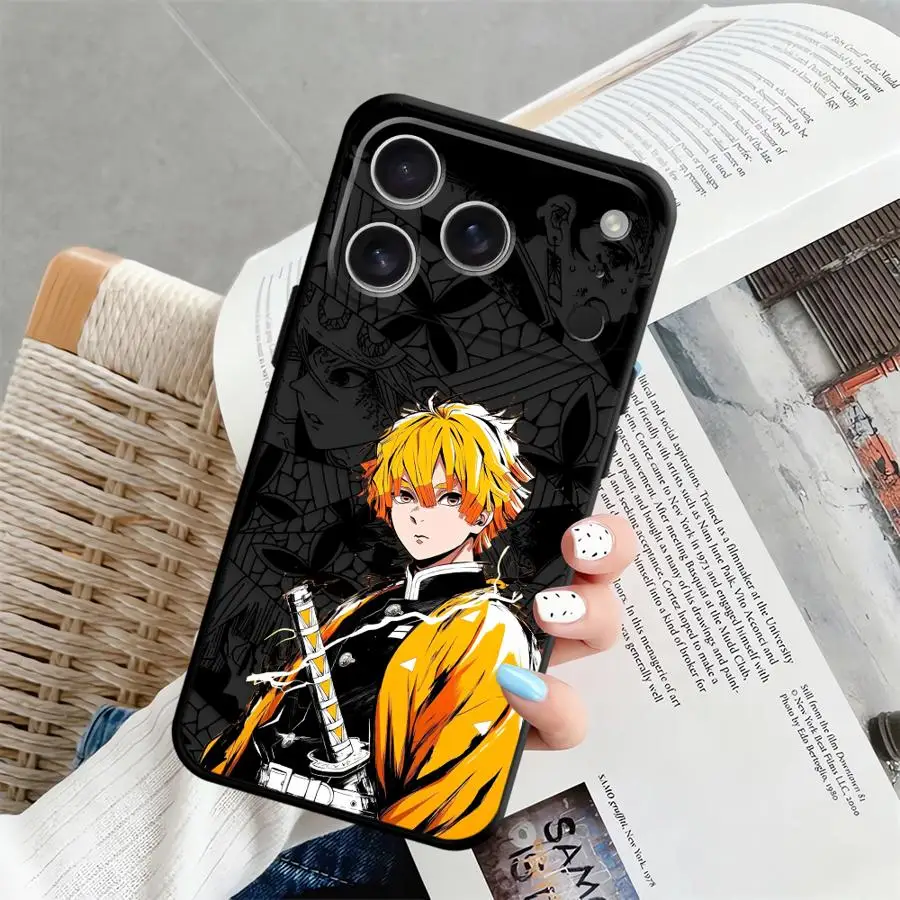 كول شيطان أنيمي القاتل لينة عودة غطاء الهاتف الحال بالنسبة آيفون 17Air 12 SE 7 8 13 Mini 14 17 16 Pro Max 15 Plus X XS XR 11 #2