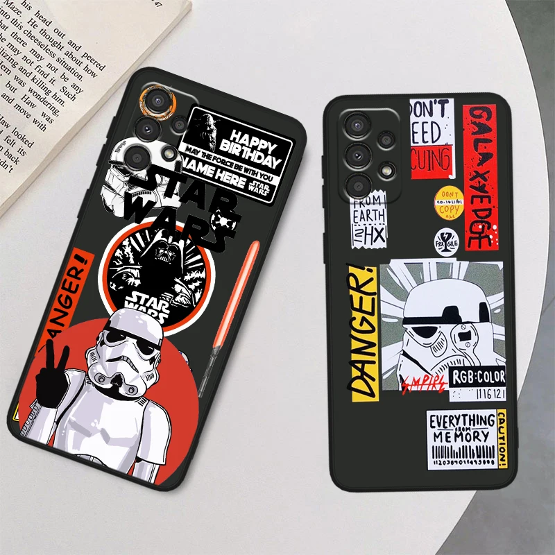 Cool Jedi Knight S-tar W-ars For Samsung A90 A80 A70S A60 A50S A40 A30S A20E A20S A10S Silicone Black Phone Case