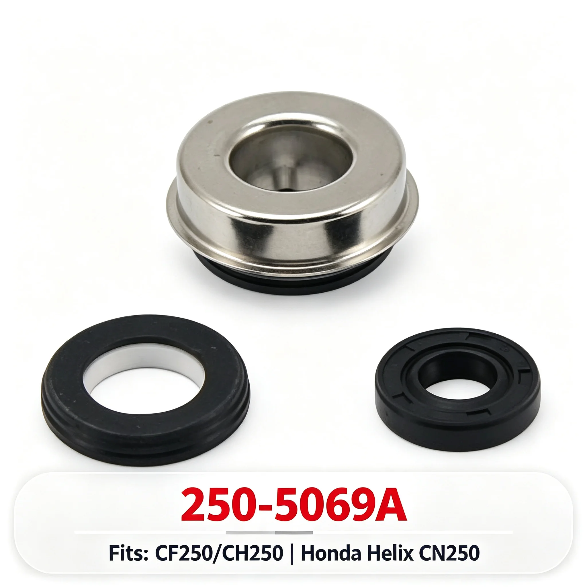 For CFMoto CF250 Water Pump Seal 152MI-081000 172MM-080005 250-5069A 3Pcs Seal Set Fits Honda Helix CN250 172mm