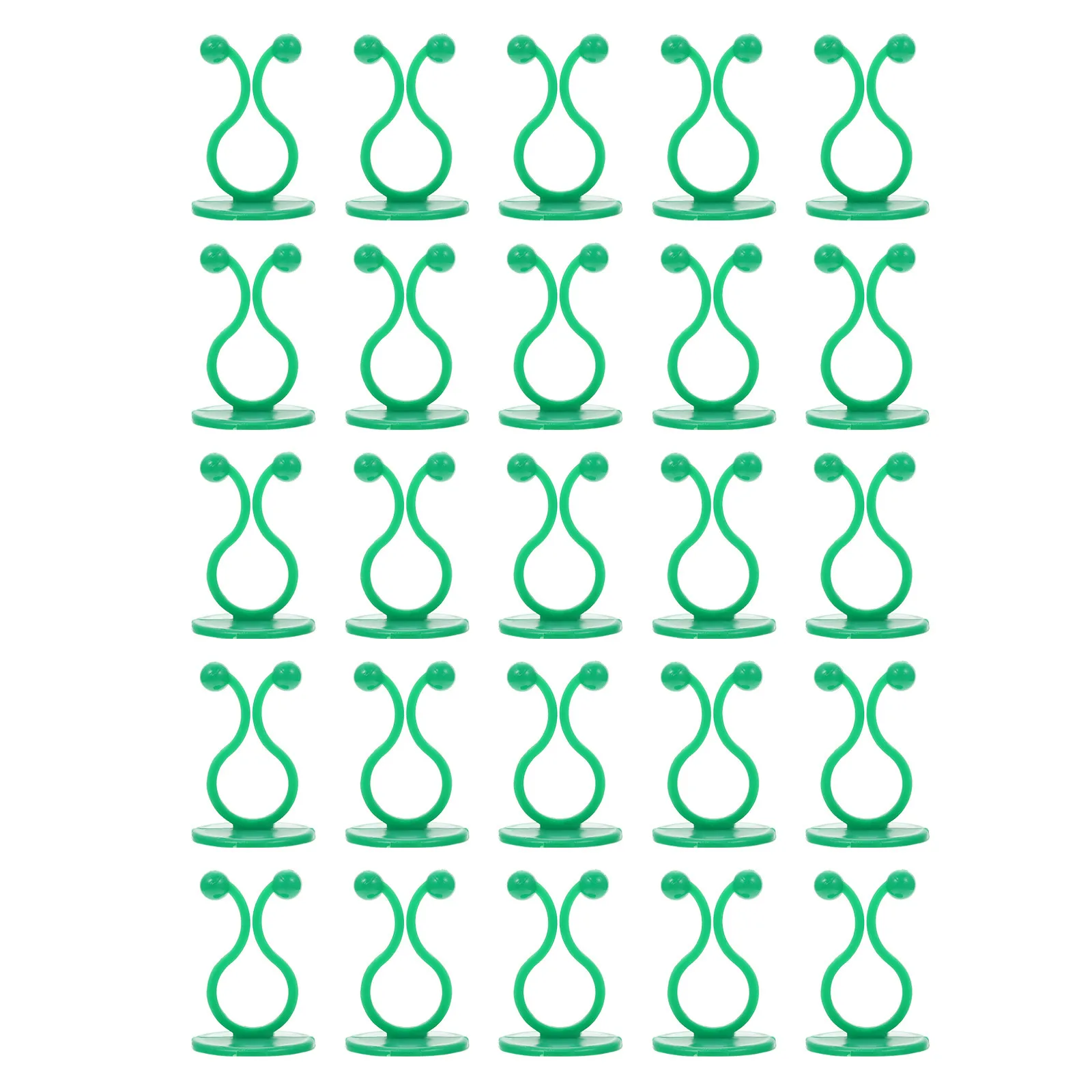 

50Pcs Plant Climbing Wall Fixing Clips Green ABS Self-Adhesive Vine Holders Garden Wire Cable Organizer Wall Plant Fixing Clip