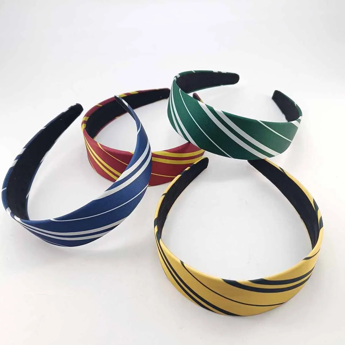 

1PCS Magic College Wizard Slytherin Costume Cosplay Style Vintage Hair Hoop Striped Girls Silk Headband Accessories