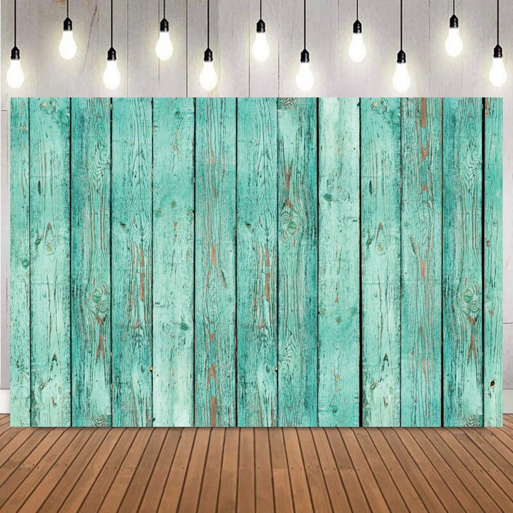 Vintage Multi-color Wooden Board Theme Photography Background Mottled Paint Rustic Grain Party Portrait Decoration Backdrop Prop