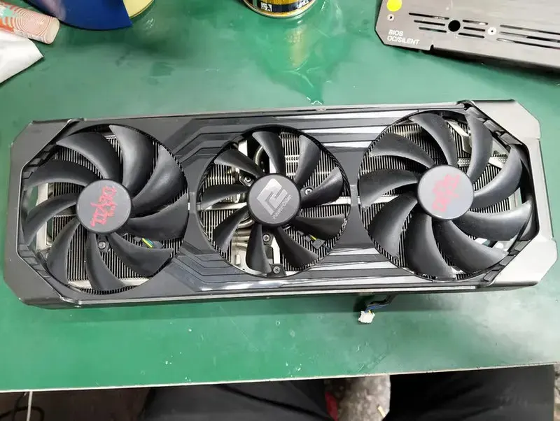 The Radiator Cooler for PowerColor RED DEVIL RX6700XT Video Card White with BackPlate