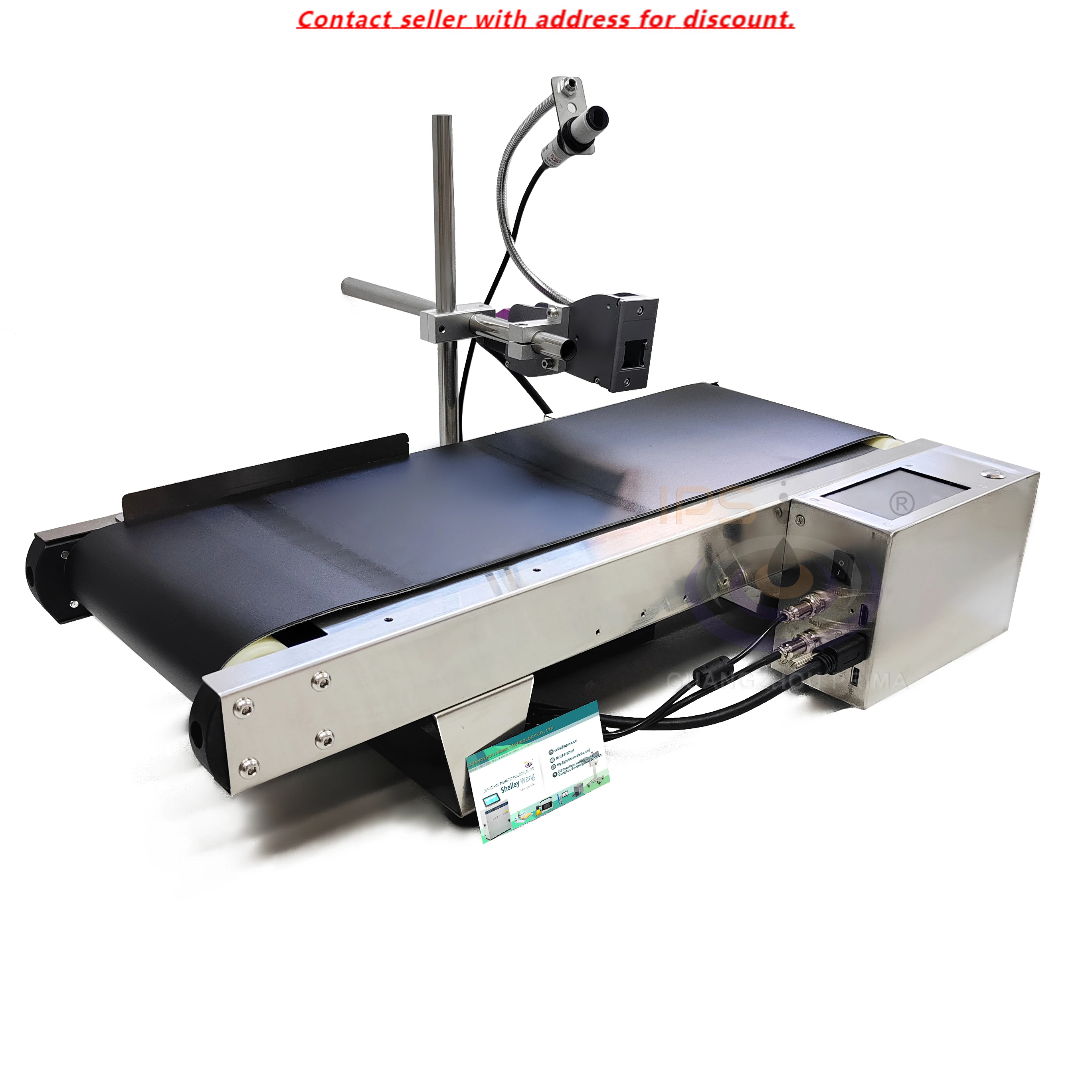 

Thermal Inkjet Printer With Mini Conveyor Belt 0.5 Inch 1 Inch TIJ Printer