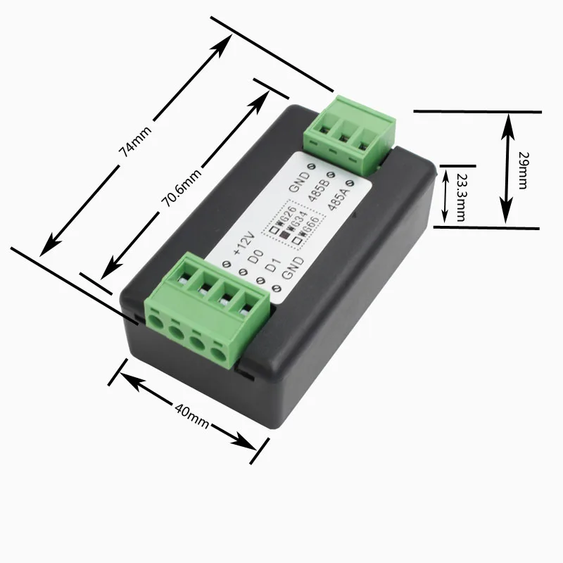 Wiegand to 485 converter supports modbus protocol WG to 485 repeater